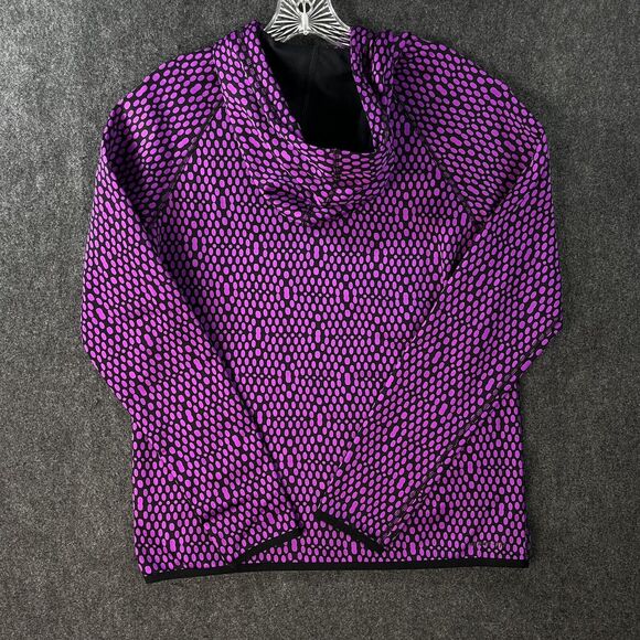 Nike Hoodie Women's Small Purple Therma-Fit Dots Training Pullover 696248-584 - Picture 3 of 9